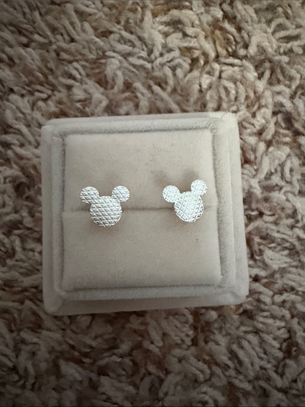NWOT Rebecca Hook Epcot ball Mickey-Style Stud Earrings